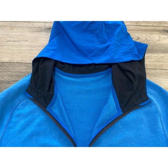 Lululemon Zoom Studio Hoodie Mens S Blue Athletic Fit Full Zip Jacket - Picture 3 of 9